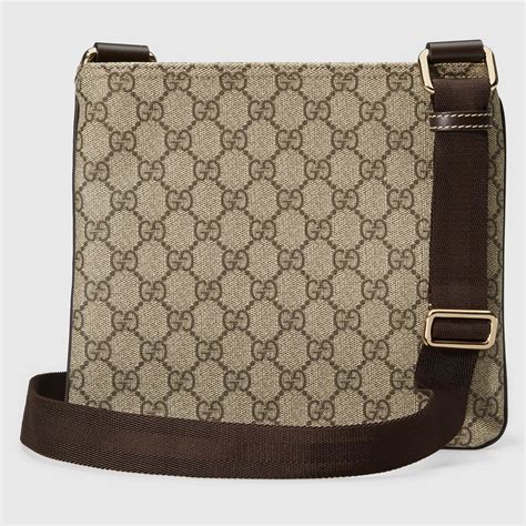 gucci men's leather large messenger bag|gucci cross body bag men.